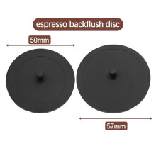 10PCS Backflush Tray Blind Insert Port Filter Tray Cleaner Blind Espresso Coffee Machine Handle Cleaning Blind 50MM