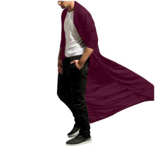 Pánský klasický trenčkot, pánská módní dlouhá slim fit anorak, větrovka, ležérní jednobarevná svrchní bunda