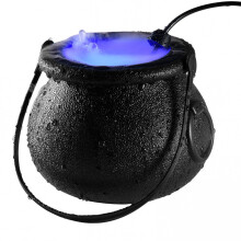 Halloween Witch's Cauldron with Mist Maker & Light – Party Decor, Compatible with Halloween & Christmas