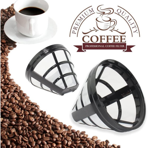 Reusable Coffee Filter Basket,2 Pack Cone Coffee Maker Filter 4 Coffee Filter for  CFP301 CFP201 Coffee Accessories 1