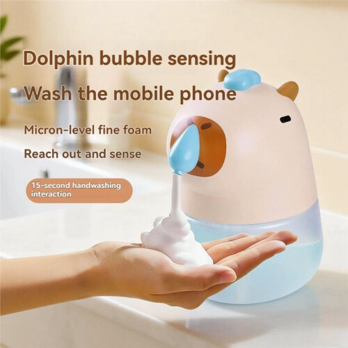 Sensor Soap Dispenser Portable Rechargeable Automatic Soap Dispenser Cartoon Cute USB Foam Machine