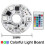 5PCS Input DC5V Color Gradient LED RGB Light Board White USB  Cable and Remote Control 38MM 4