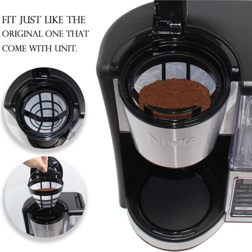 Reusable Coffee Filter Basket,2 Pack Cone Coffee Maker Filter 4 Coffee Filter for  CFP301 CFP201 Coffee Accessories 2