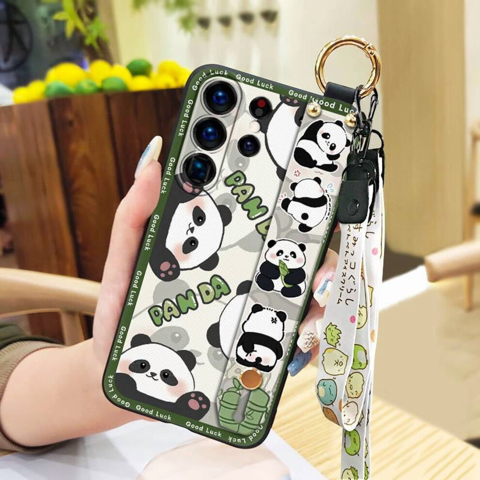 Phone Case For Compatible With Samsung Galaxy S25 Ultra Â Shockproof, Waterproof, Panda Design, Kickstand, Wristband & Lanyard 9448483083614