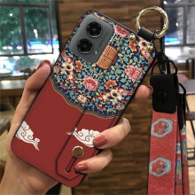 MOTO G 5G 2024 Phone Case – Soft Silicone Shockproof Cover with Ring, Wrist Strap, Kickstand & Anti-knock Protection