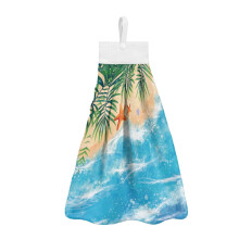 Beach Ocean Hand Towels & Dish Towels – Starfish Design, Machine Washable, Dual-Purpose, Easy-Hang Tea Towels, Compatible with Standard Hooks