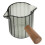 Compact Dual Spout Glass Cup with Wooden Handle for Kitchen Multi oz 1