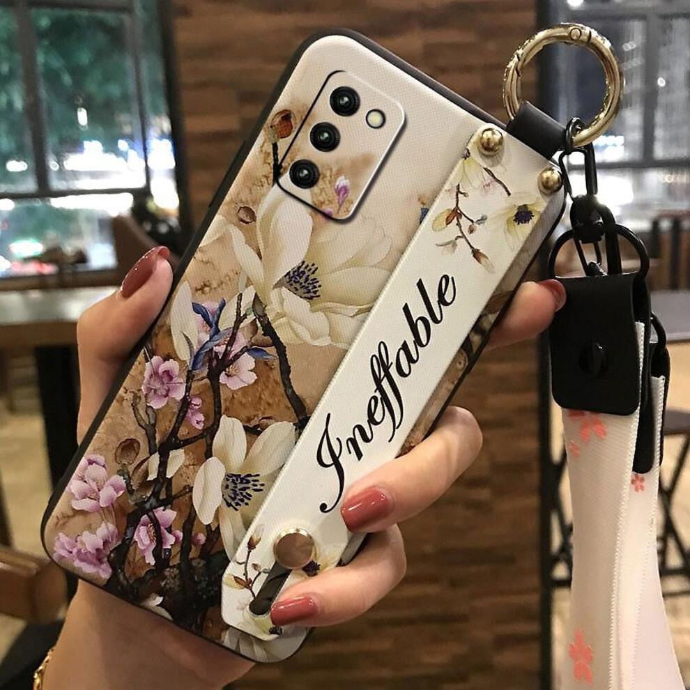 Phone Case Compatible With Samsung Galaxy A03s (Sm-A037f) Asian Version Â Soft Fashion Ring Case With Lanyard, Kickstand & Wrist Strap 9448483086264