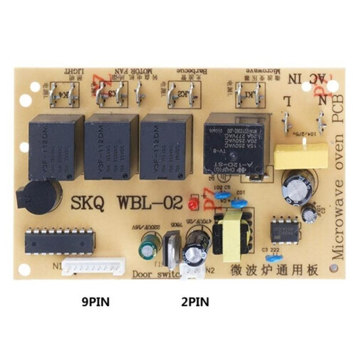 Microwave Universal Computer Board Conversion Board, Universal Microwave Oven Control PCB Replacement Repair Parts 2