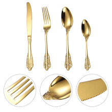 Utensil Sets Golden Stainless Steel 1 Set