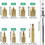 Heat-Set Insert Tips for TS100/101 Soldering Irons M2, M2.5, M3, M4, M5, M6, M8 Threaded Inserts Tool 7