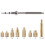 Heat-Set Insert Tips for TS100/101 Soldering Irons M2, M2.5, M3, M4, M5, M6, M8 Threaded Inserts Tool 9