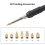 Heat-Set Insert Tips for TS100/101 Soldering Irons M2, M2.5, M3, M4, M5, M6, M8 Threaded Inserts Tool 10