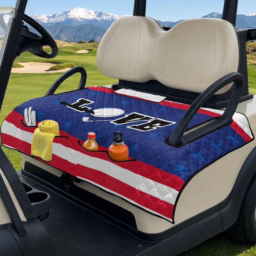 Golf Cart Seat Covers With 4 Pockets For Ezgo Yamaha Club 9043876588075