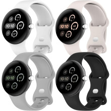 kpl aktiivisia silikonirannekkeita Google Pixel Watch3:lle (41 mm) ja Pixel Watch2:lle – vedenpitävät urheilurannekkeet