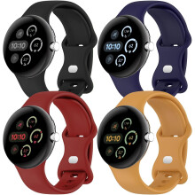 kpl aktiivisia silikonirannekkeita Google Pixel Watch3:lle (41 mm) ja Pixel Watch2:lle – vedenpitävät urheilurannekkeet