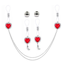 Modern Rhinestones Nipple Chain NonPiercing Bra Chain For Casual Formal Outfit