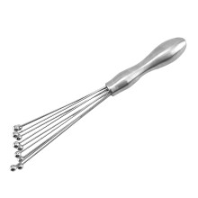 Clearance! Stainless Steel Glass Bead Whisk Hand Mixer, 10", Compatible with Egg Beater & Ball Mixers