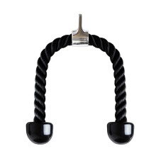 Deluxe tricepstau, grepvennlig, sklisikkert triceps-pulldown-tilbehør, fitnesskabeltau for pulldowns, pressdowns, krøller, kickbacks