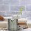 Compact Dual Spout Glass Cup with Wooden Handle for Kitchen Multi oz 5