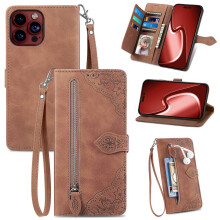 Multi-Card Flip Zipper Leather Wallet Case Compatible with iPhone 15 Pro Max, 15 Pro, 15 Plus, 14 Pro Max, 14 Plus, 13 Pro Max, 13 mini, 12 Pro Max,