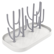 Escorredor de mamadeiras Baby Cactus, multifuncional, com suporte removível para mamadeiras e copos.