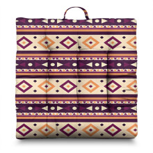 Square Floor Meditation Pillow Bohemian Velvet 22 Inch