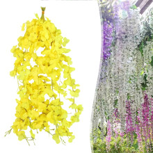 10PCS Artificial Wisteria Hanging Flowers, Artificial Hanging Garland, Flower Vines for Wedding, Party, Bedroom and Home Wall Decor
