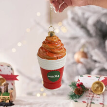 Plastic Colorful Beverage Coffee Bottle Pendant Santa Claus Christmas Tree Ornaments Decoration Atmospheres Arrangement Supplies