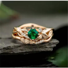 Elegant Women 925 Silver Filled,Gold Ring Cubic Zircon Delicate Jewelry Sz 6-10-9-Gold