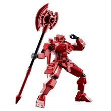 Robot da assemblare fai-da-te, action figure con articolazioni flessibili, armi rimovibili, design unico, puzzle creativo per adulti e ragazzi, kit