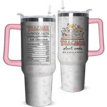 Drinkbeker van 1,2 liter met handvat – Ideaal als verjaardagscadeau, bedankje of cadeau voor de start van het schooljaar – Past in standaard