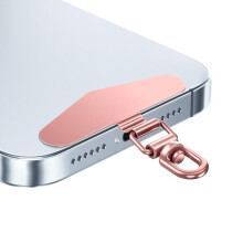 1/2 linguetta di fissaggio per telefono sottile, linguetta per cordino per telefono resistente, toppa triangolare in metallo universale per cordino