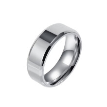 Forlovelsesring i rustfrit stål til par 8 mm, størrelse 7