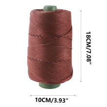 EGYMEN Light Ice Silk Acrylic Yarn for DIY, Hats, Cushions & Crochet – Coffee Color