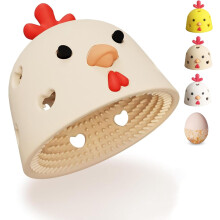 cepillos limpiadores de huevos de silicona, con forma de pollo, para huevos frescos, reutilizables y fáciles de limpiar. Compatibles con huevos de