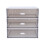 MUSEYA Drawer Sundries Storage Container Storage Container White PP Multi-layer for Home and Office 1Pack 1