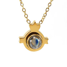 Colar feminino delicado em aço inoxidável com pingente de animal do zodíaco chinês, pequeno e elegante, com o símbolo do galo.
