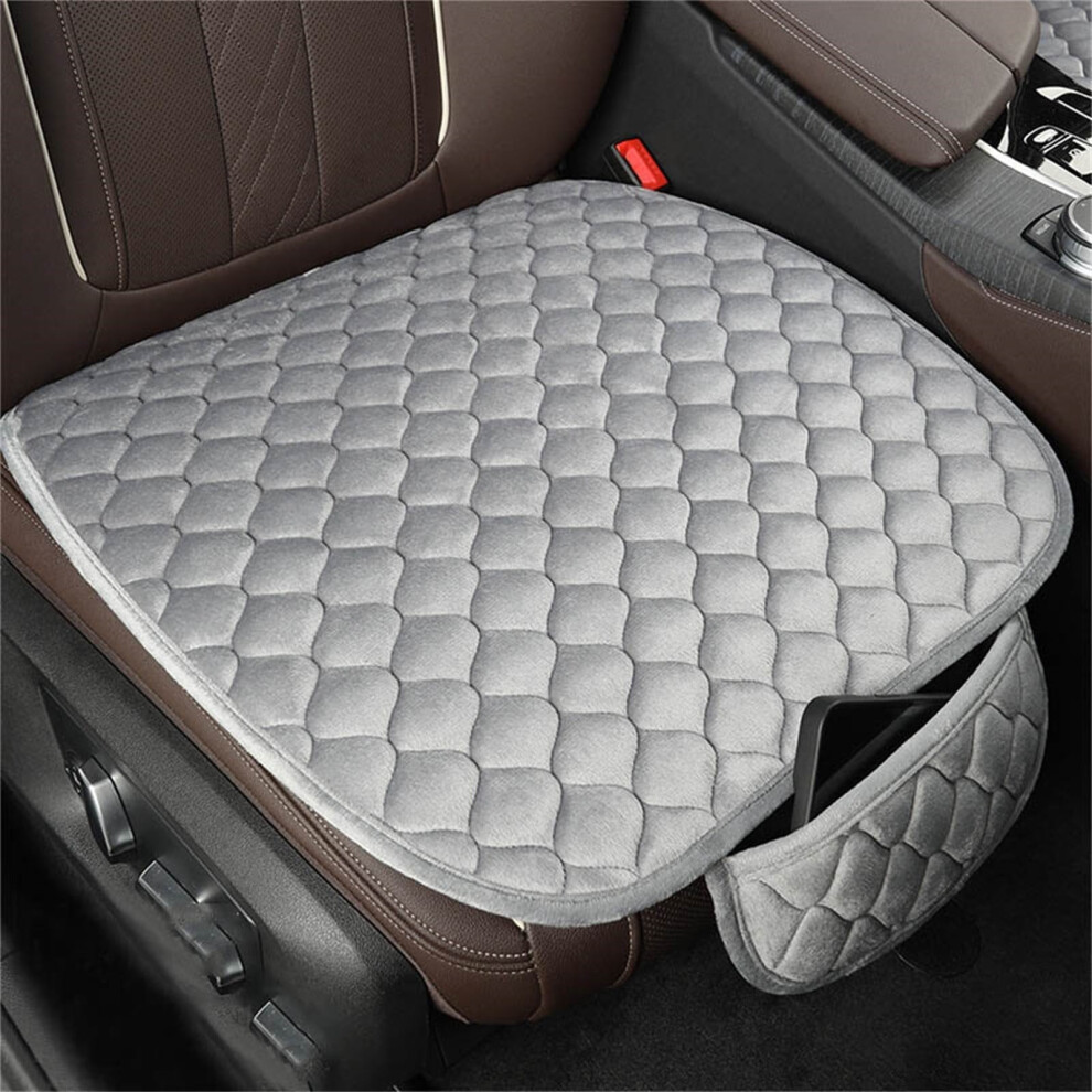 1Pc Car Seat Cushion Â Memory Silk Wadding, Non-Slip Rubber Bottom, Storage Pouch, Compatible With Most Cars 9489952914886