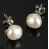 White Freshwater Cultured Pearl Silver Stud Earrings 7-8 mm 1