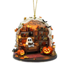 Halloween-haamujen lukukirjakoriste, akryyli, 2D