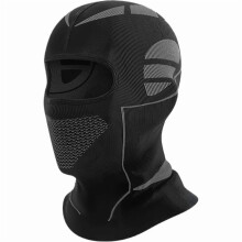 Vindtett termisk ansiktsmaske med hette og halsmansjett i nylon, 1 stk.
