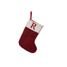 Chaussettes de Noël ultra douces, motif alphabet, 12 pièces