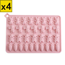 Easter Bunny Chocolate Mold – Food-Grade Plastic, Seamless Design for Clean Release, Compatible with Home Baking