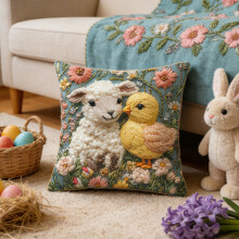Housse de coussin en tricot animal, douce et moelleuse, 45 x 45 cm