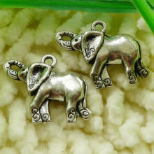 90 Pcs Tibetan Silver Elephant Charms 28X21MM S1712 DIY Delicate Jewelry Making