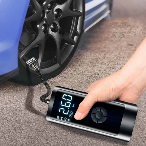 Φορητός ασύρματος φουσκωτής ελαστικών 120PSI, ψηφιακός μετρητής πίεσης 12V και φως LED