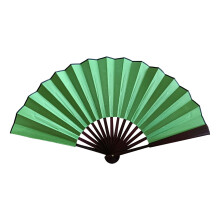 Éventail pliant en soie grand format en liquidation, éventails pliables vierges pour hommes et femmes, idéal pour les spectacles, la danse, la