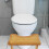 Bamboo C-Shaped Toilet Footstool Ergonomic 1 Piece 1