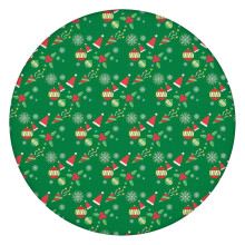 Nappe de Noël ronde de 132 cm avec bord élastique – S'adapte et protège pendant les fêtes
